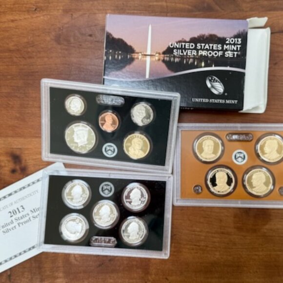 2014 US Mint Proof Set and Presidential $1 coins -Original Package, COA 14 coins - Picture 1 of 13